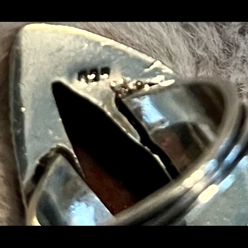 Handmade Sterling Silver Bloodstone ring - Picture 6 of 9